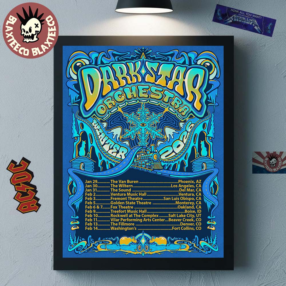 Dark Star Orchestra tour poster — 2026 & 2027